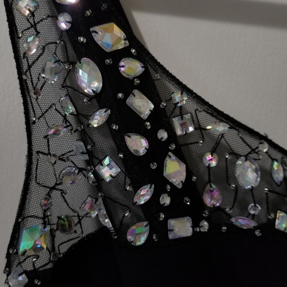 B. Darlin black dress with jewels -Like new - Picture 4 of 9
